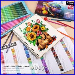 KALOUR Pro Colored Pencils, Set of 520 Colors, Artists Soft Core with Vibrant C