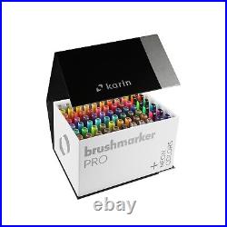 Karin Brushmarker Pro Mega Box Plus 75/Pkg-72 Colors + 2 Blenders -27C13
