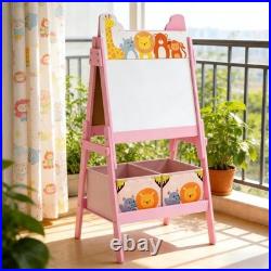Kids Art Easel, Doubel-Sided standing Easel, pink