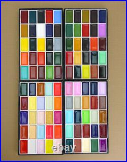 Kissho Gansai Japanese Watercolor Pigment Painting 100 Colors Box Traditional JP