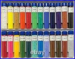 Kissho Japanese Painting Pigments Watercolor Paints in Bottles 24-Color Set