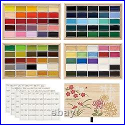 Kuretake Gansai Tambi 100 Color Watercolor Set Wooden Box Limited Edition