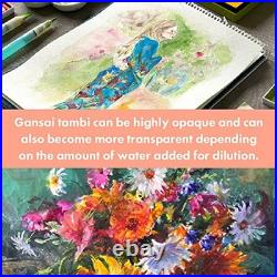 Kuretake Gansai Tambi 100 Color Watercolor Set Wooden Box Limited Edition