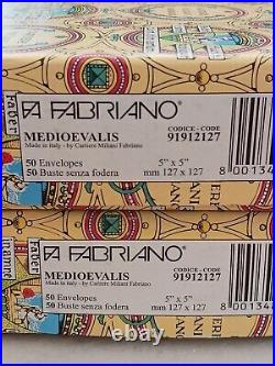 LOT OF 5 Boxes FABRIANO MEDIOEVALIS CARDS & ENVELOPES