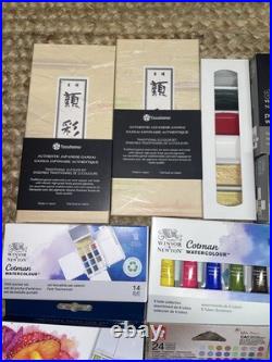 LOT of 296 Daniel Smith, Arteza, Winsor & Newton Watercolor Paints & Paper NEW