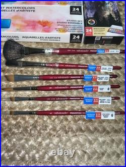 LOT of 296 Daniel Smith, Arteza, Winsor & Newton Watercolor Paints & Paper NEW