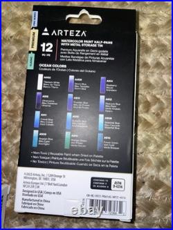 LOT of 296 Daniel Smith, Arteza, Winsor & Newton Watercolor Paints & Paper NEW