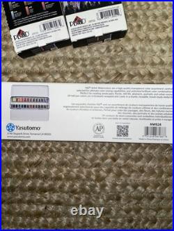 LOT of 296 Daniel Smith, Arteza, Winsor & Newton Watercolor Paints & Paper NEW