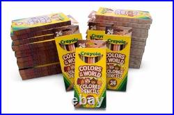LOT of 29 Boxes Crayola Colored Pencils Colors of the World Teacher Supplies