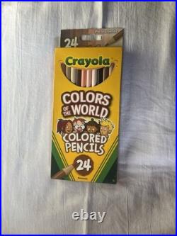 LOT of 29 Boxes Crayola Colored Pencils Colors of the World Teacher Supplies