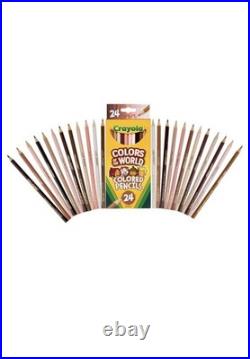 LOT of 29 Boxes Crayola Colored Pencils Colors of the World Teacher Supplies
