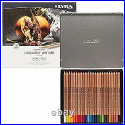 LYRA Rembrandt Pencils Polycolor Artists 24-36-72 Piece IN Metal Box
