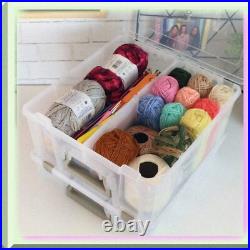 Large Art Storage Box with Removable Dividers