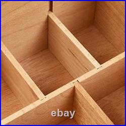 Large Art Supply Storage Box Multi-Function Solid Beech Wood Artist Tool
