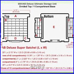 Large Divided Portable Art and Craft Storage Box