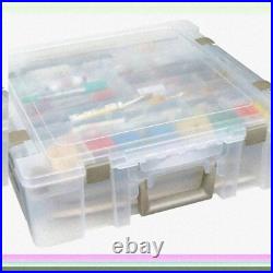 Large Divided Portable Art and Craft Storage Box