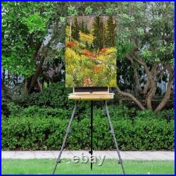 Large French Style Easel Portable Field and Studio Sketchbox, Plein Air Adj