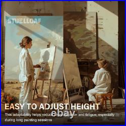 Large Solid Beech Wood Painting Easel with Storage Drawer(6075 H), H-Frame Ad