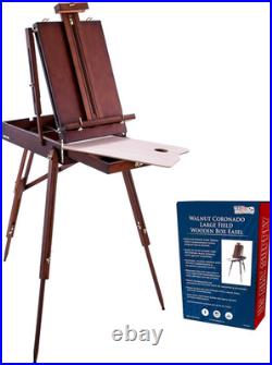 Large Walnut French Easel, Adjustable Plein Air Easels