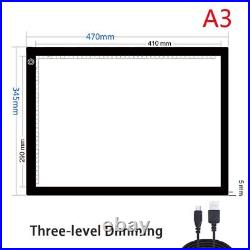 Led Drawing Tablet Digital Graphics Pad A3 A4 A5 Usb Led Light Box Copy Board