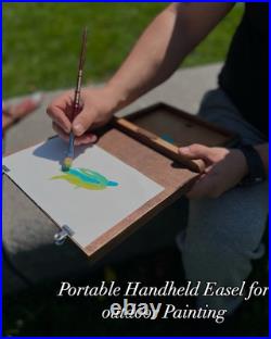 Lightweight Portable Handheld Lap Painting Easel Handmade Plein Air Paint box