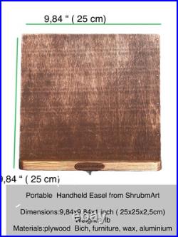 Lightweight Portable Handheld Lap Painting Easel Handmade Plein Air Paint box