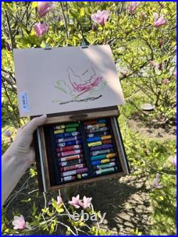 Lightweight Portable Handheld Lap Painting Easel Handmade Plein Air Paint box