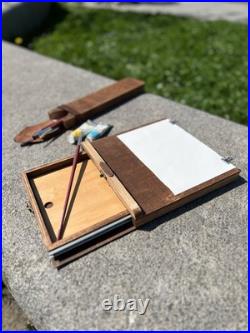 Lightweight Portable Handheld Lap Painting Easel Handmade Plein Air Paint box