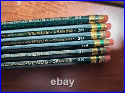 Lot Of Venus 3820 & 3800 Drawing Pencils 3H 4H 5H 6H New In Slide Box Vintage