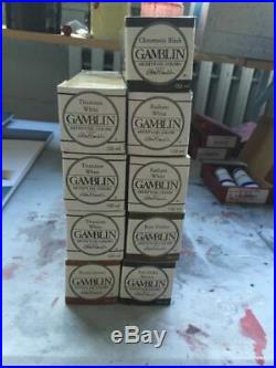 Lot of new Gamblin oil paints in box / many colors available 150 ml large tubes