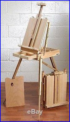 Loxley KENT Artists Wooden Box Storage Studio / Sketching Easel & Carrying Strap
