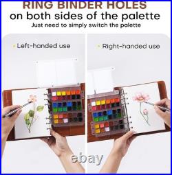 Luxury Watercolor Travel Set 36 Colors, Refillable Sketchbook & Dual-Tip Brush