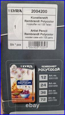 Lyra Rembrandt Professional Polycolor Pencils Wooden Box Set