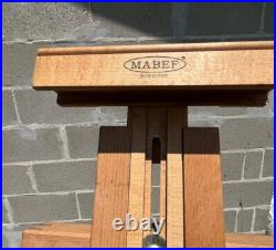 MABEF Drawer Sketch Box Collapsible Folding Wood Leather Handle ITALY Backpack
