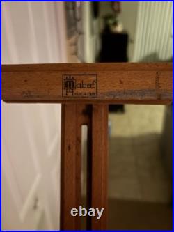 MABEF Drawer Sketch Box Collapsible Folding Wood Leather Handle ITALY Backpack