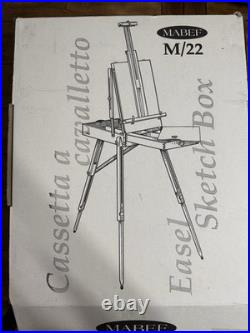 MABEF M/22 Wooden Portable Box Easel Sketch Box Cassetta a cavalletto