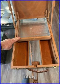 MABEF M/22 Wooden Portable Box Easel Sketch Box Cassetta a cavalletto