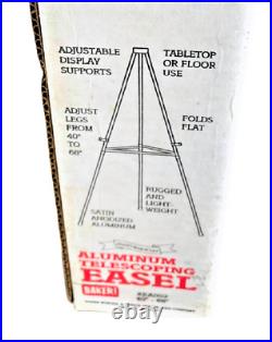 MADE IN USA VINTAGE Aluminum Telescoping Easel VINTAGE NEW IN THE BOX SEALED
