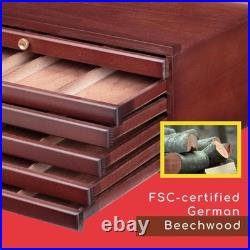 MEEDEN 6-drawer Wood Artist Supply Storage Box, Portable Beechwood Multifunction