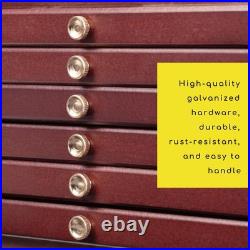 MEEDEN 6-drawer Wood Artist Supply Storage Box, Portable Beechwood Multifunction