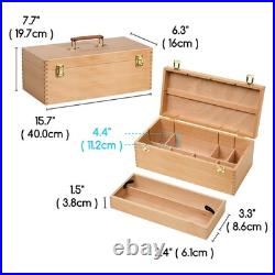 MEEDEN HBX-12 Art Supply Storage Box Chest 10 Compartments 16W x 8D x 6.2H