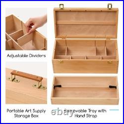 MEEDEN HBX-12 Art Supply Storage Box Chest 10 Compartments 16W x 8D x 6.2H
