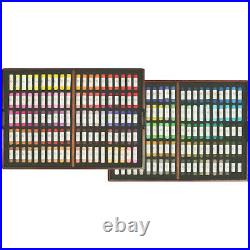 MUNGYO Gallery Artists' Handmade Soft Pastel Wood Box of 200 Colors Hand Rolled