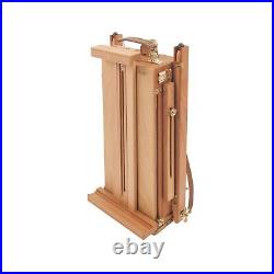 Mabef Backpacker Easel Adjustable Expandable Compact Oiled Beech Wood Tan MBM23