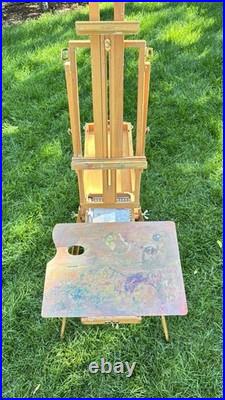 Mabef Italian Made French Style Field Easel Paint Box with Estate Provenance Mabef Italian Made French Style Field Easel Paint Box with Estate Provenance