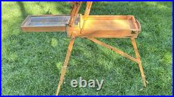 Mabef Italian Made French Style Field Easel Paint Box with Estate Provenance Mabef Italian Made French Style Field Easel Paint Box with Estate Provenance