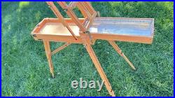 Mabef Italian Made French Style Field Easel Paint Box with Estate Provenance