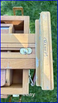 Mabef Italian Made French Style Field Easel Paint Box with Estate Provenance Mabef Italian Made French Style Field Easel Paint Box with Estate Provenance