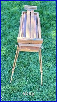 Mabef Italian Made French Style Field Easel Paint Box with Estate Provenance Mabef Italian Made French Style Field Easel Paint Box with Estate Provenance