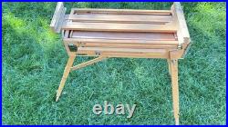 Mabef Italian Made French Style Field Easel Paint Box with Estate Provenance Mabef Italian Made French Style Field Easel Paint Box with Estate Provenance